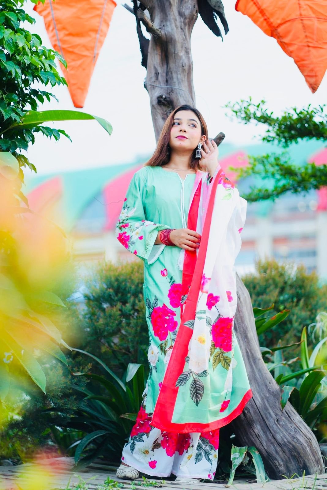 ডিজিটাল প্রিন্ট ৩-পিস ড্রেস সেট 100% কোয়ালিটি গ্যারান্টি